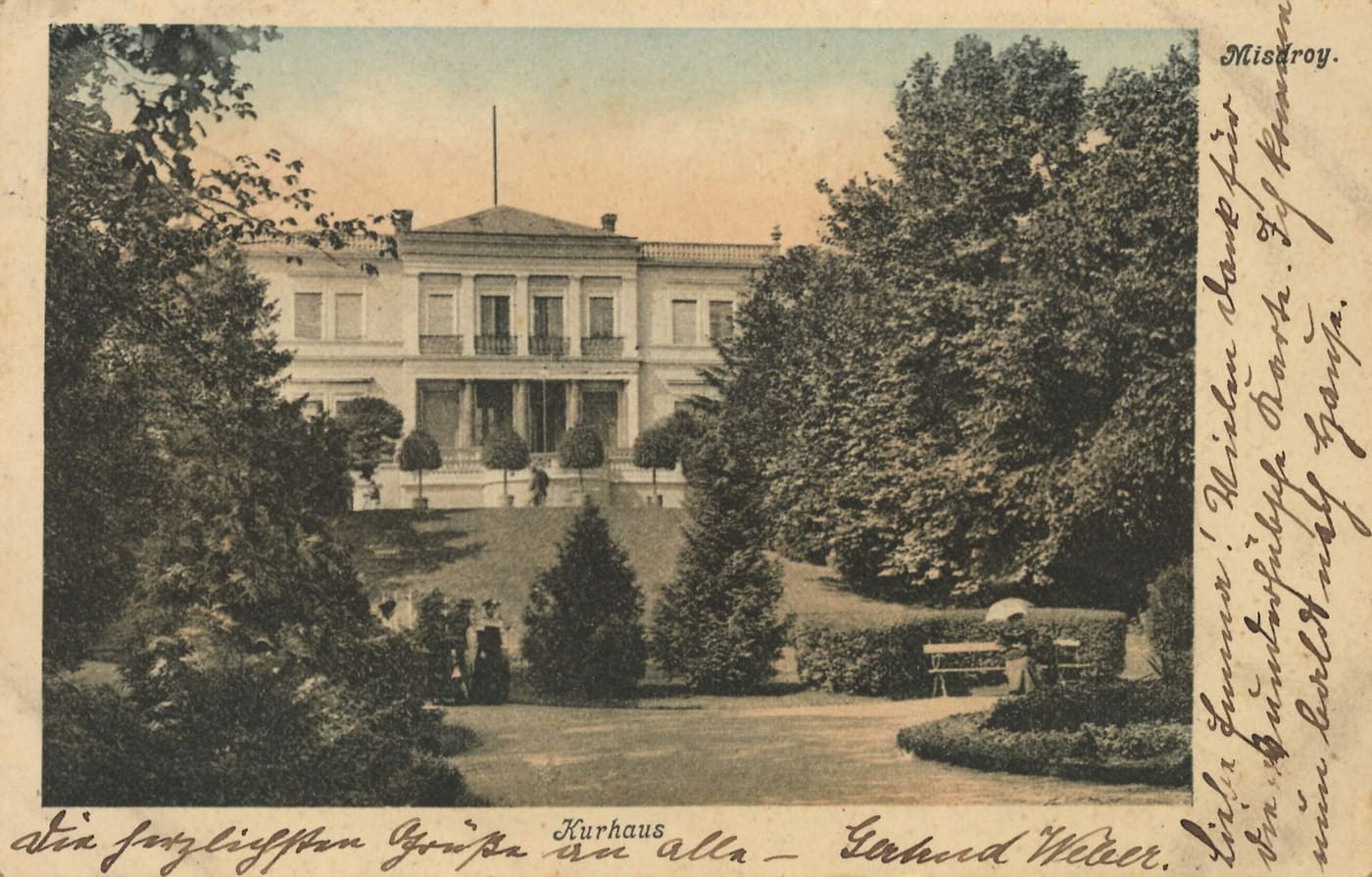 Kurhaus w Misdroy, pocztówka z 1907 roku