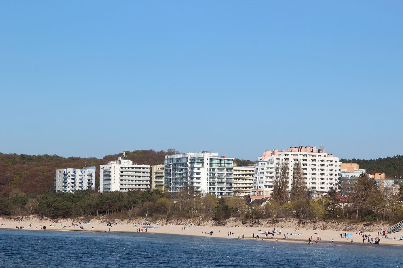 Plaża widziana z mola, 2019